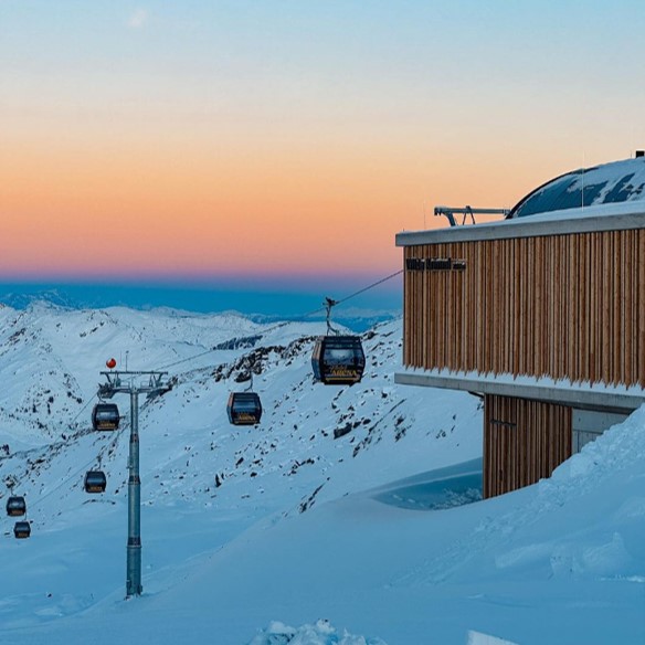 Sonnenuntergang in der Zillertal Arena